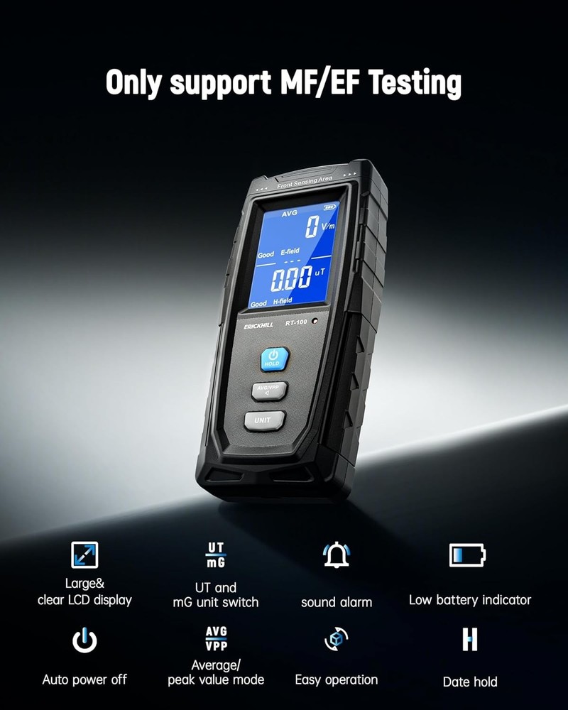 Erickhill EMF Tester RT-100 Electromagnetic Radiation Tester New