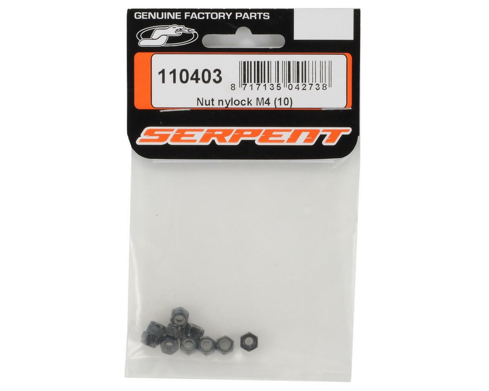 Serpent 4mm Locknut (10) [SER110403]