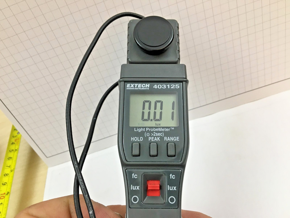Extech 403125 Light Probe Meter with black case