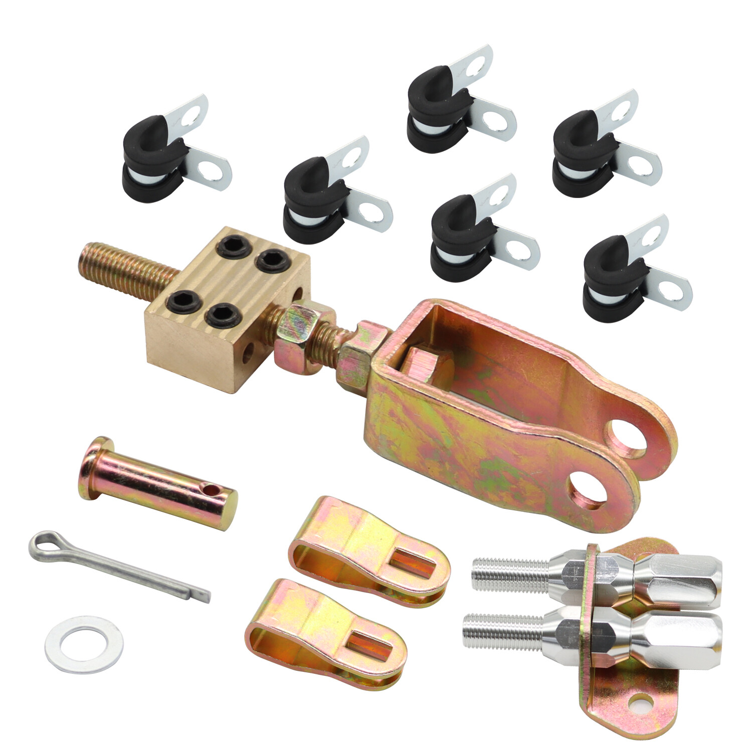 330-9371 Universal Rear Disc/Drum Emergency Parking Brake Cable Kit E-Brake Set