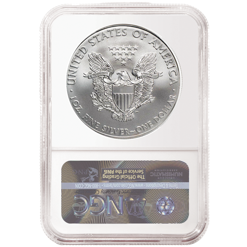 2020 $1 American Silver Eagle NGC MS69 Brown Label
