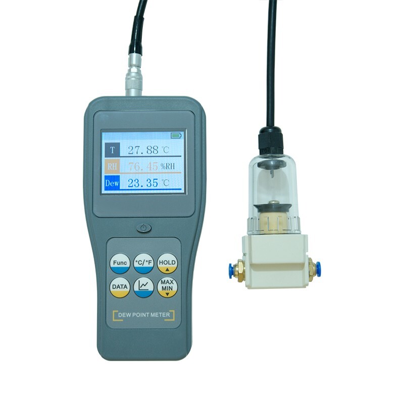 Split Type Dew Point Meter with Relative Humidity Range 0~100%RH LCD Display