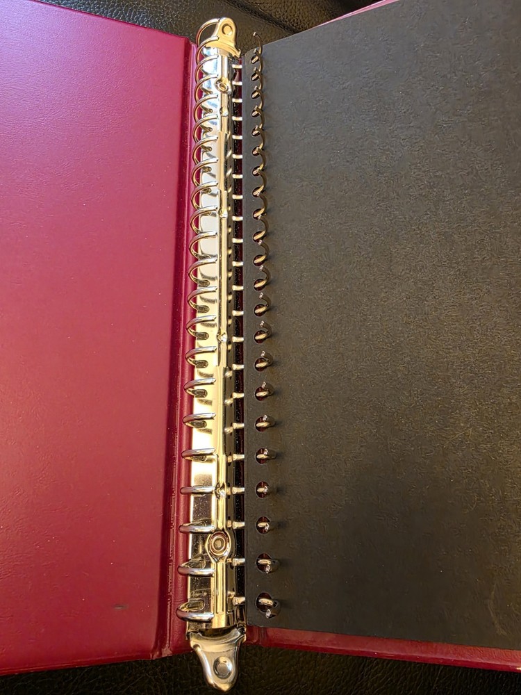 New WHS Red Multo Ring Multi Ring Stamp Album No insert Pages, Album Only