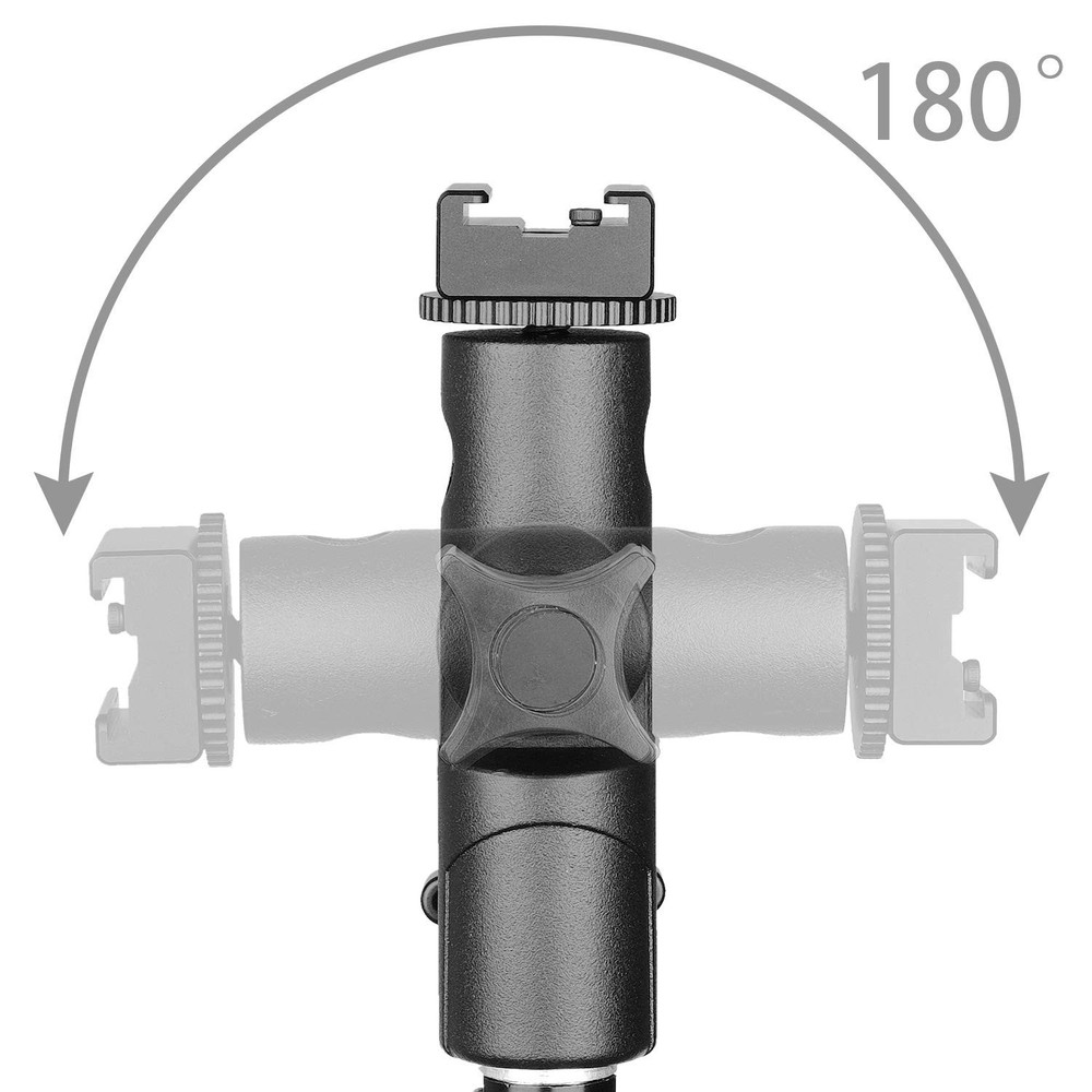 Updated Version Flash Bracket-Light Stand Flash Mount Cold Shoe Flash Stand P...