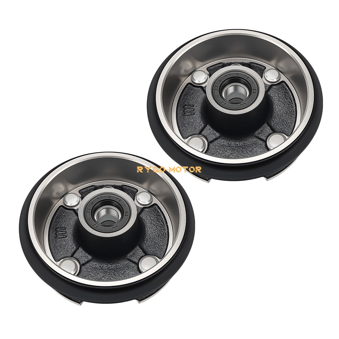 2PCS Front Brake Drum Hub for Honda TRX250 TRX250TM TRX250TE Recon 250 1997-2024