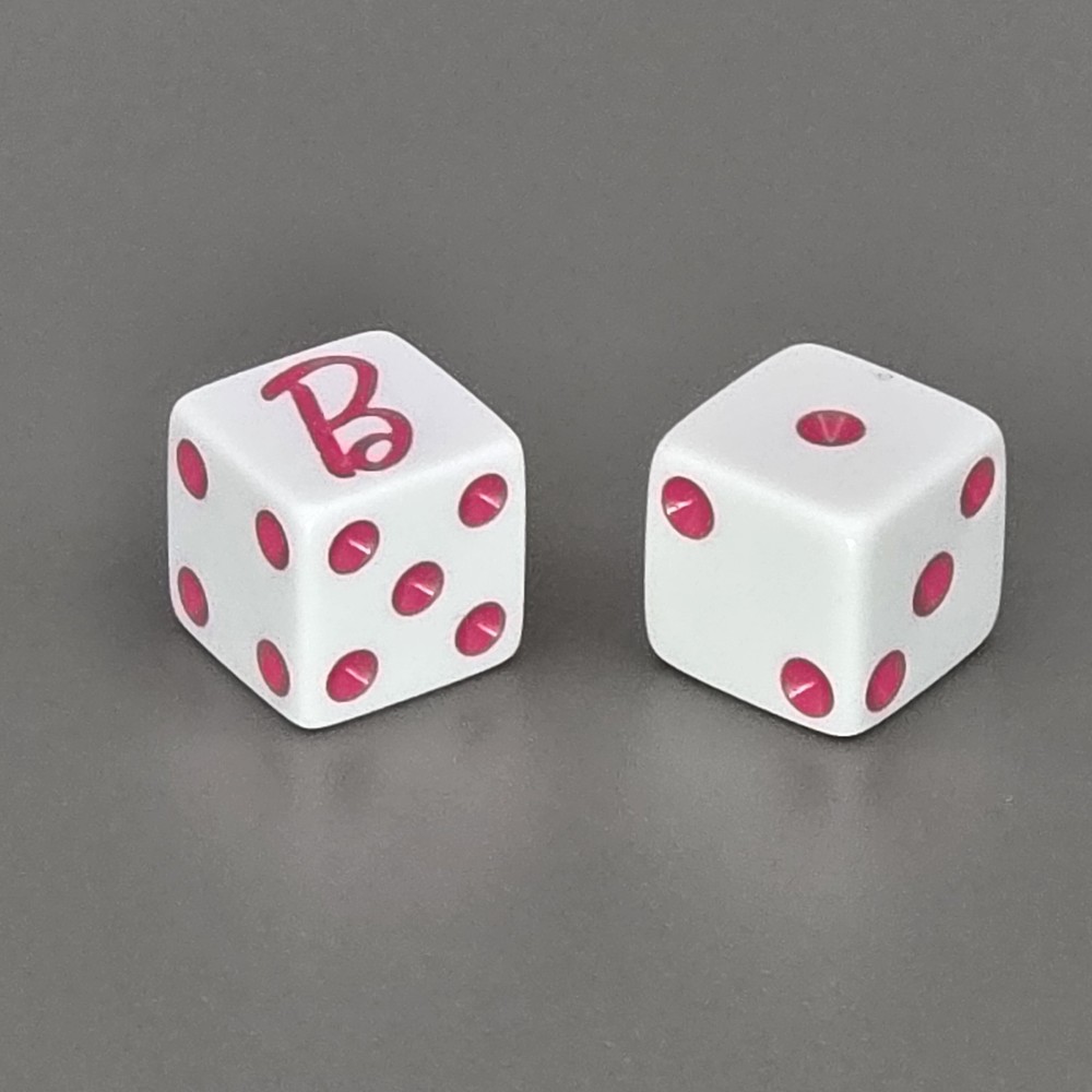 Monopoly Barbie Edition Game Replacement Pieces Dice