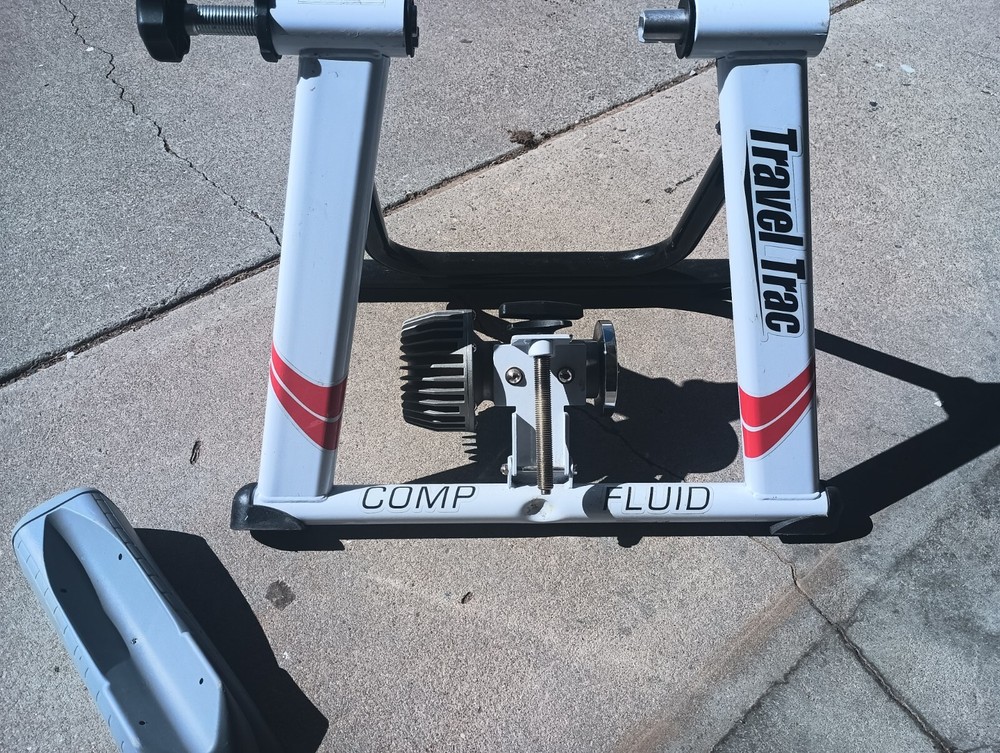 Travel Trac Comp Fluid Bicycle Trainer - Plus Stability Block