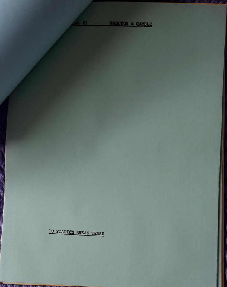 1966 " The Jackie Gleason Show " Original Screenplay Script