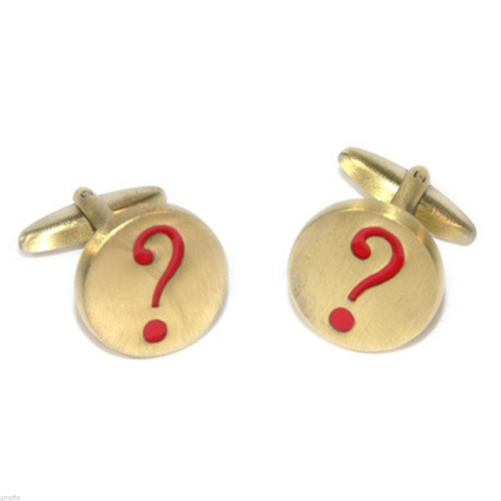 Golden Question Marks Cufflinks X2SJ009
