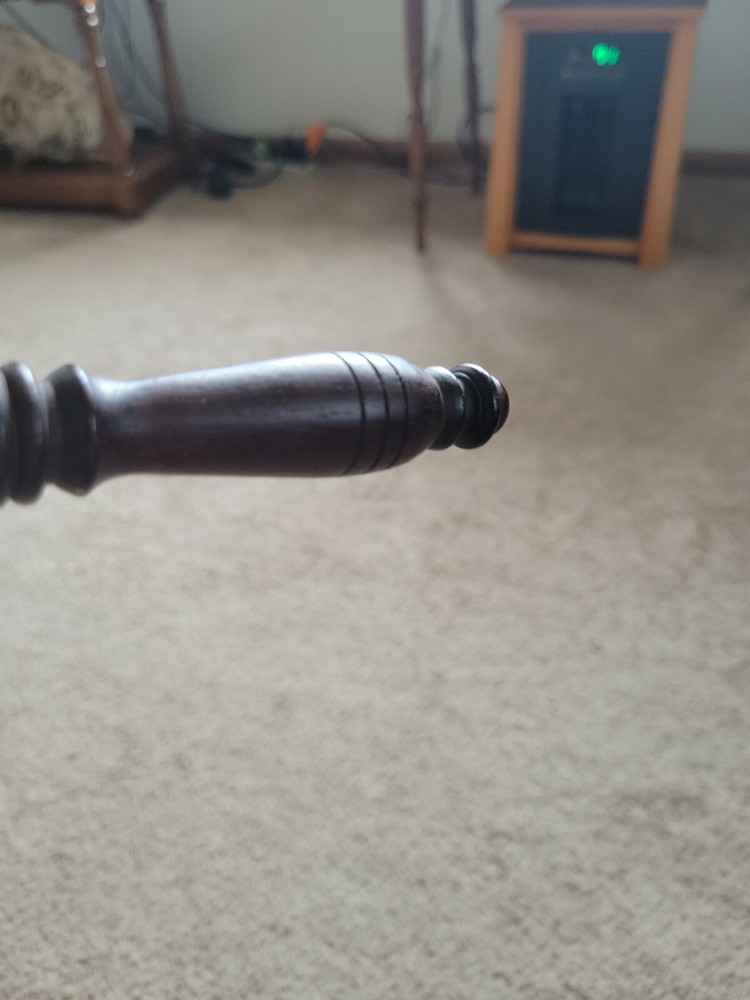 Vintage Silver-Plated Gravy Boat with Wood Handle. Unmarked