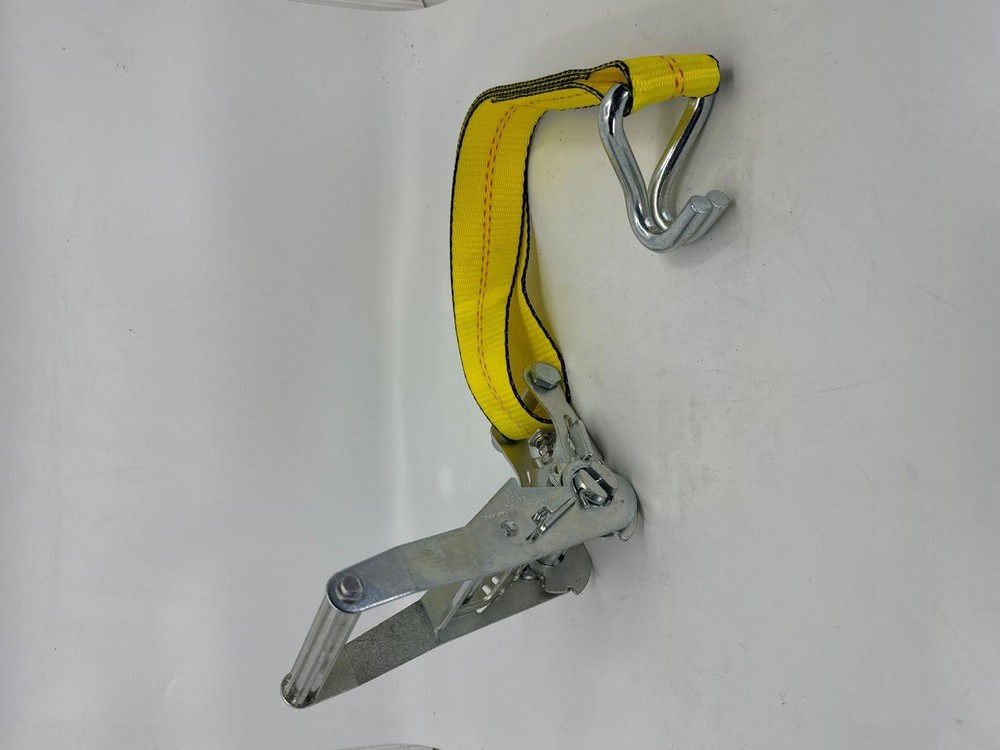 2"X30' Short Handle Ratchet Strap with J-Hooks 4 Pack