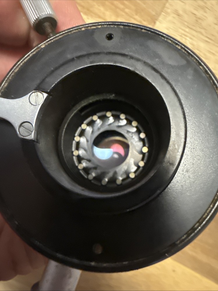 LEITZ WETZLAR Flip CONDENSER IRIS MICROSCOPE PART