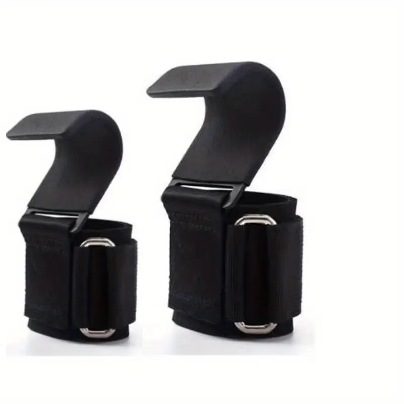 Weight Lifting Hooks Pull-Up Hooks & Straps for Weightlifting & Gym Workouts