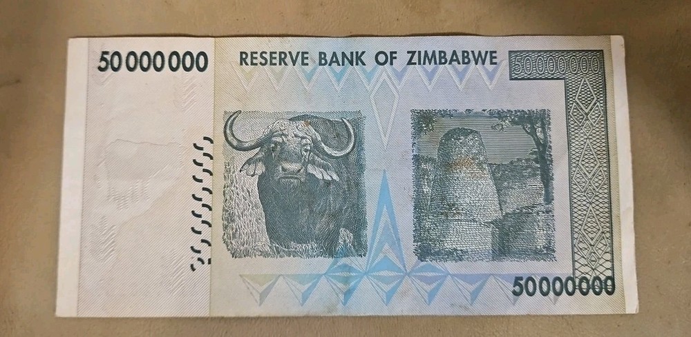 2008 Zimbabwe 50 Million Dollars Note