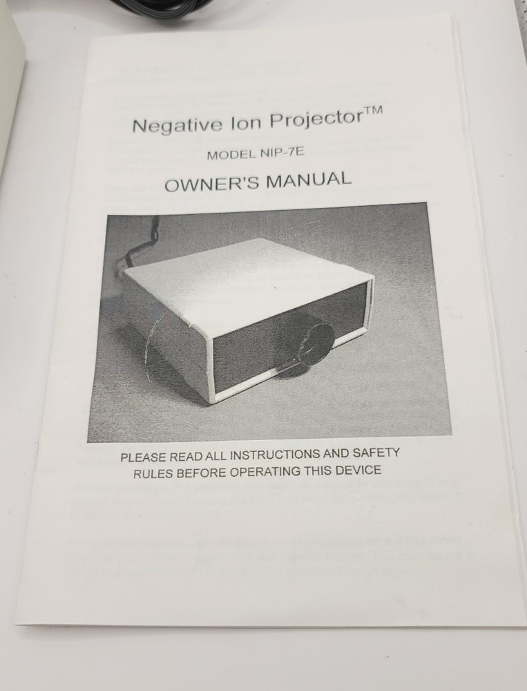 Mystic Marvels Negative Ion Projector Model NIP-7E Ghost hunting Tool