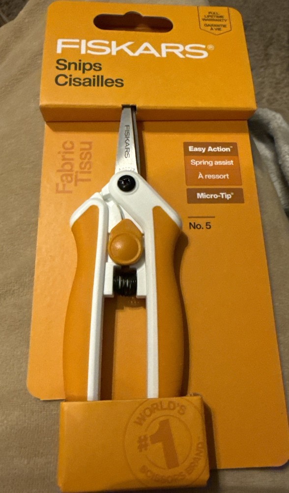 Fiskars Fabric Snips - 5” Scissors - NEW