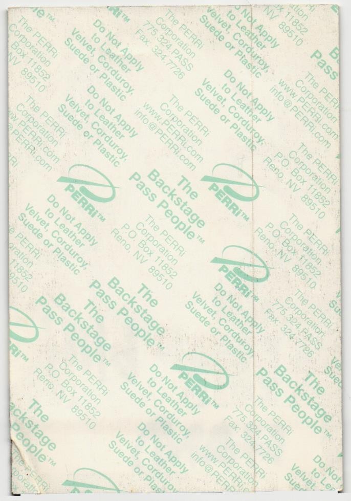 Vintage 1999 Marc Anthony Backstage Pass Working