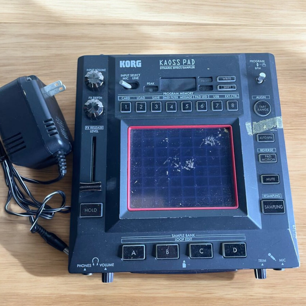 KORG KAOSS PAD KP3 KP-3 Dynamic Effect Sampler Sequencer Working