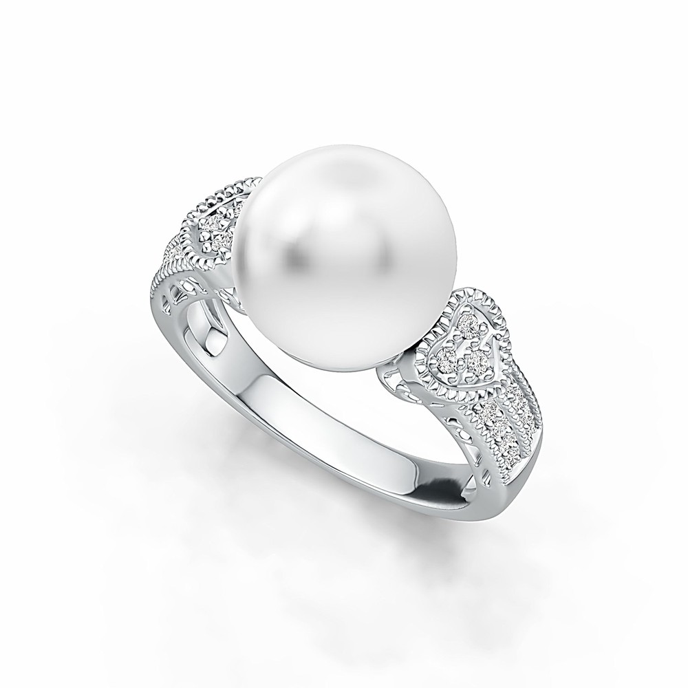 Sterling Silver Semi Mount Ring Setting Round RD 10x10mm