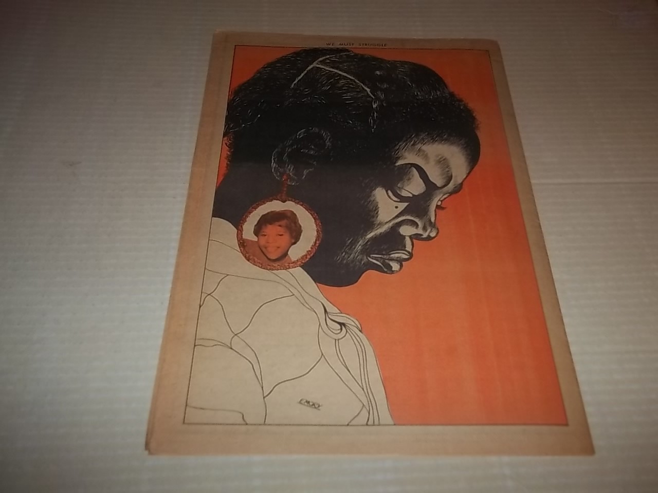 Black Panther Newspaper Oct. 9, 1971 Bunchy Carter, Angela Davis VG+