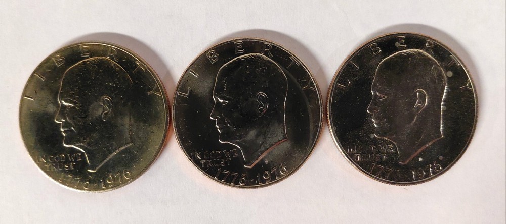 1776-1976 PDS Clad Eisenhower Ike $1 Set