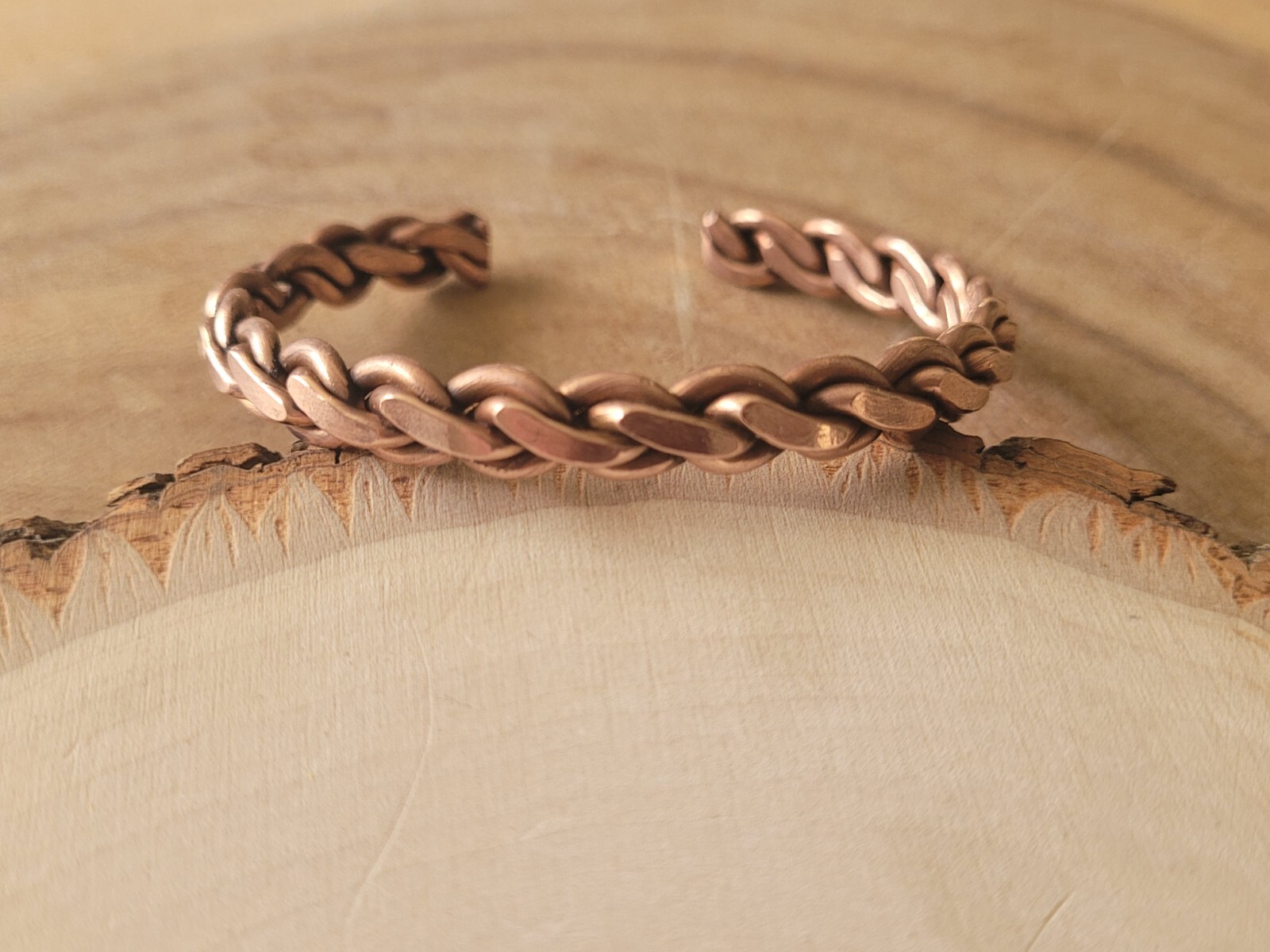 2 Pack Pure Solid Copper Bracelet Twist Arthritis Pain Therapy Healing Cuff