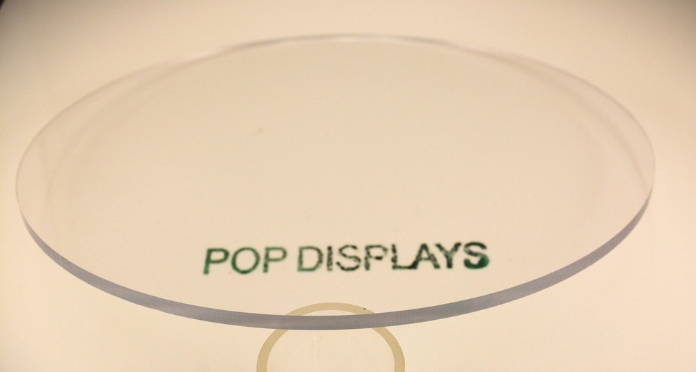 Plastic Circle Disc Round Acrylic Sheet Clear 1/2" x 32" DIAMETER