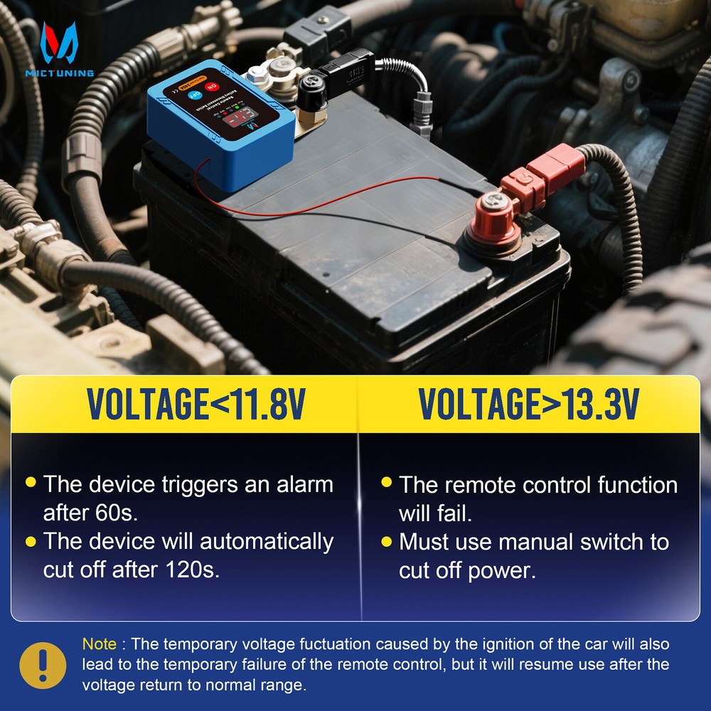 Remote Control Car Battery Switch Disconnect Power Cut Off Kill Master Isolator