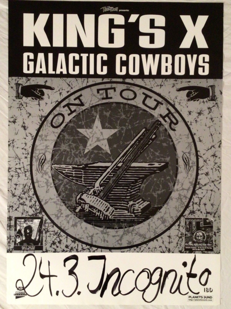 King’s X 1999 German Tour Poster Galactic Cowboys