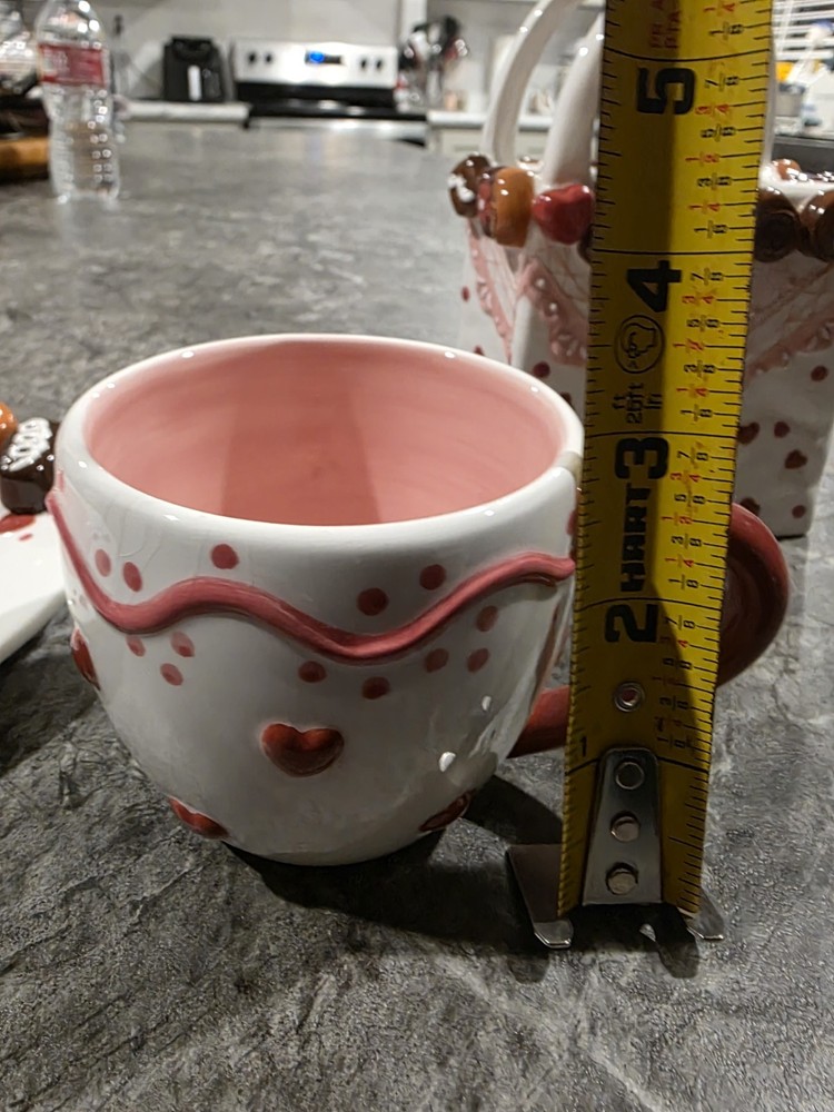 Vintage Ceramic Chocolate Candy Tea Set