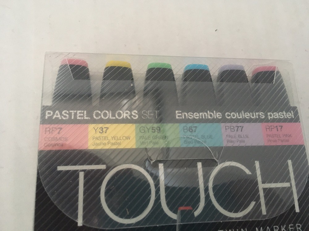 Touch 6 Twin Marker Set. Pastel Colours