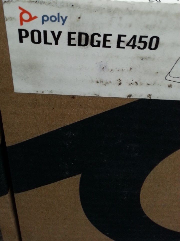 POLY Edge E450 Desk Phone 3.5" Color IPS Display