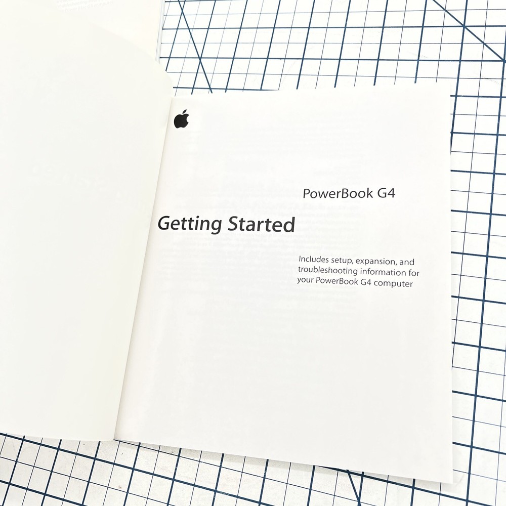 (2) Apple Computer Manuals PowerBook G4 Getting Started Power Mac G5 User Guide