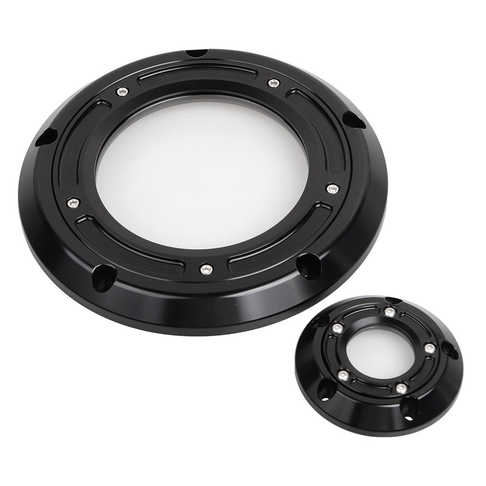 Black Engine Derby Timing Timer Cover For Harley Electra Road Tri Glide FLHTC