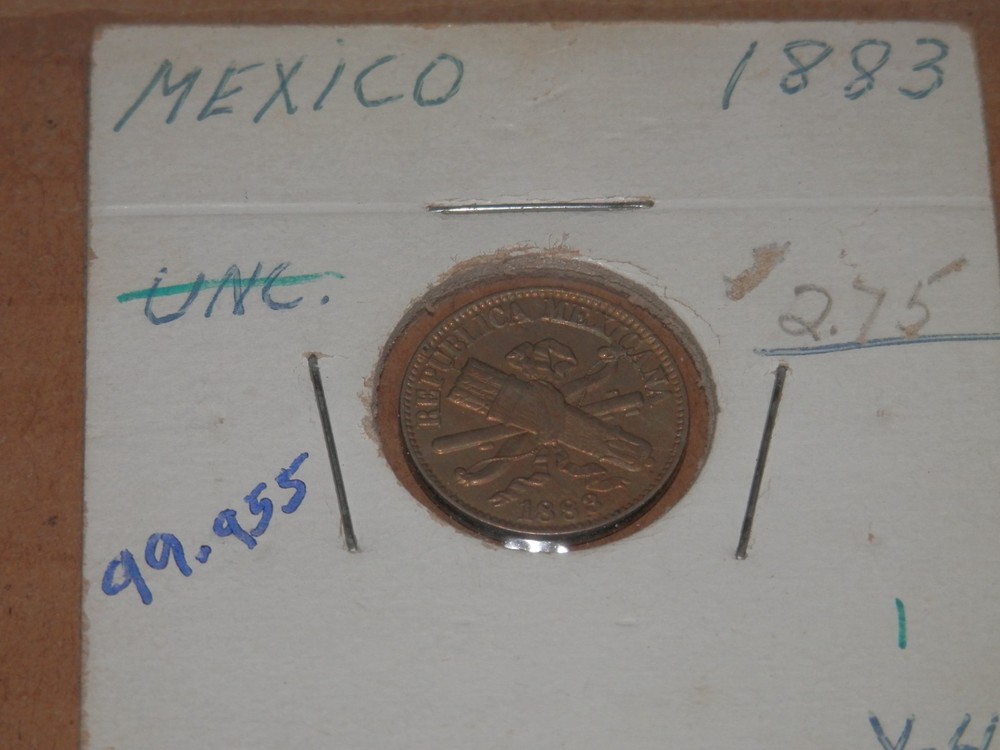 MEXICO - 1883 1 CENTAVO COIN - NICE CONDITION