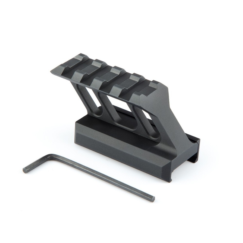 Offset High Profile Riser Mount fits Picatinny 20mm Rail For Red Dot Sight