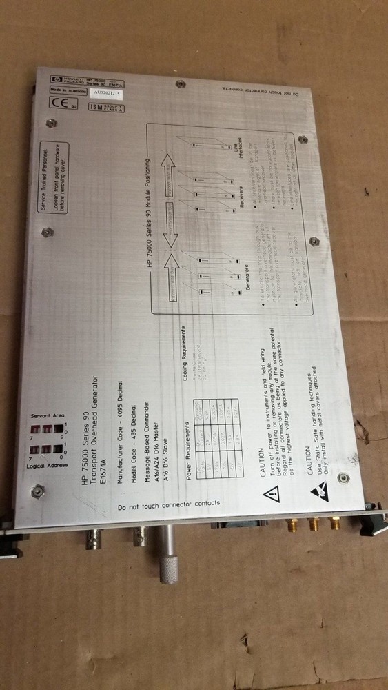 HP E1671A SONET/SDH Transport OH Generator