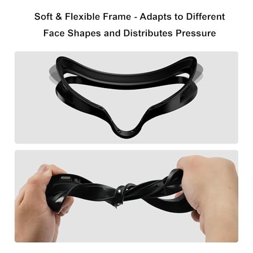 Magnetic Facial Interface for Quest 3 - Flexible Frame & Multi-Material Pads