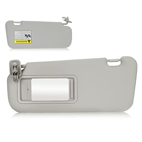 Sun Visor for 2010-2013 Mazda 3 Driver Side Gray Sunvisor Replacement BBM2 Left