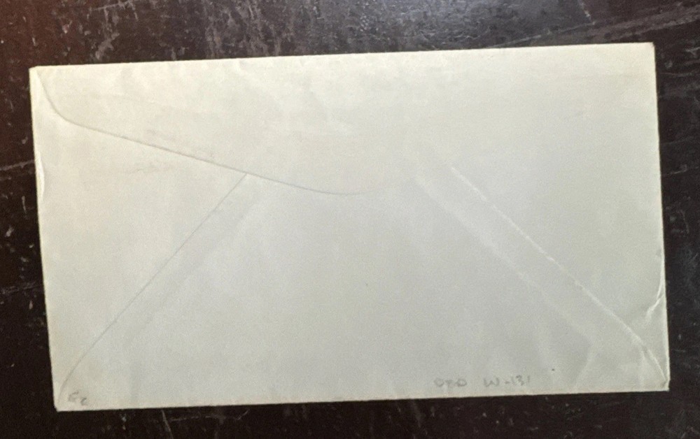 1950 Flight Cover Signed by First Transcontinental Pilot - Robert Fowler