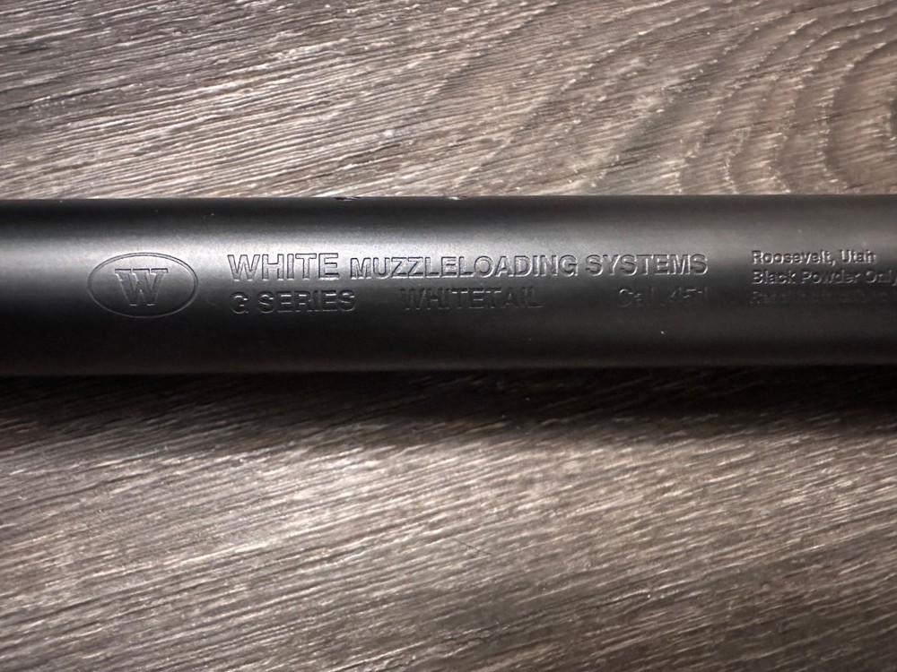 White Muzzleloading Systems G Series .451 Cal BARREL MINT BORE RARE