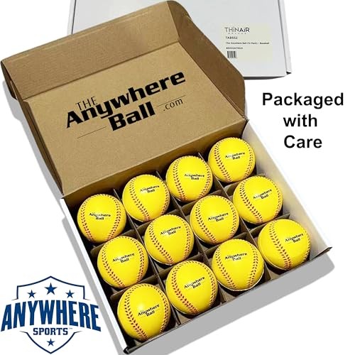 Thin Air Brands Baseball/Softball Foam Training Ball (12 Pack) 12 Pack Bundle