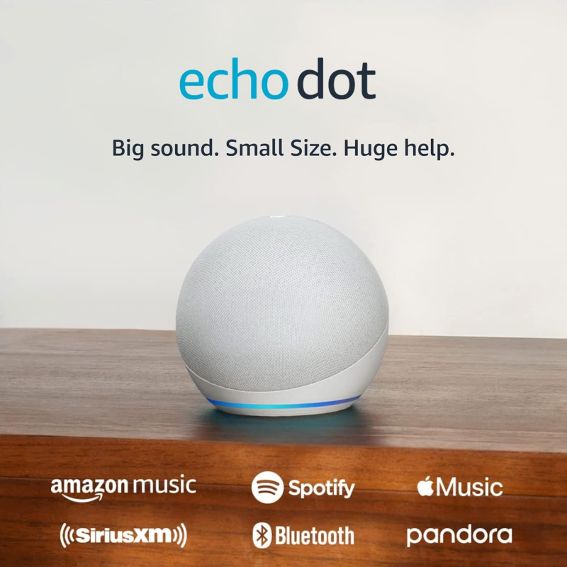NEW Echo Dot (4th Gen, latest release) | Smart speaker with Alexa | White