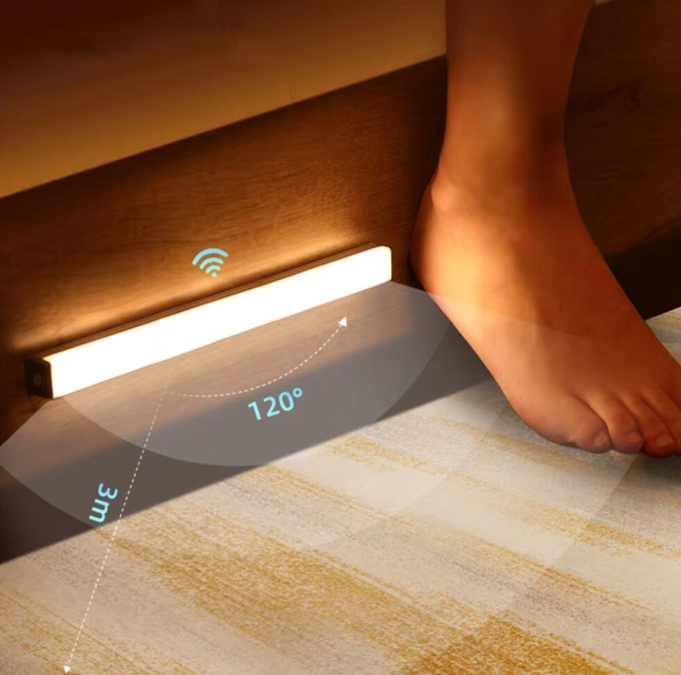 Motion Sensor Light Wireless LED Night Light Type C Rechargeable Light Cabinet
