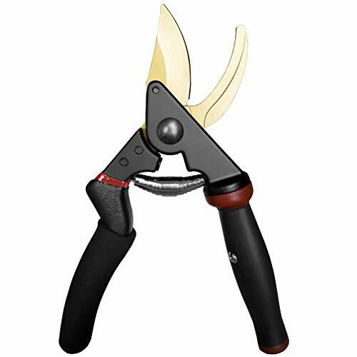 Professional Titanium Coated Pruning Shears Garden Secateurs Scissors 8.5 inch