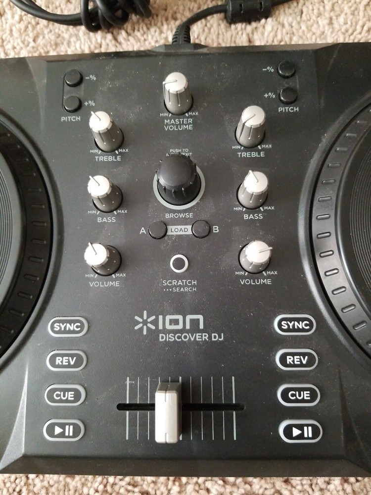 ION Discover DJ USB DJ Controller Portable Lightweight Durable Three-Band EQ