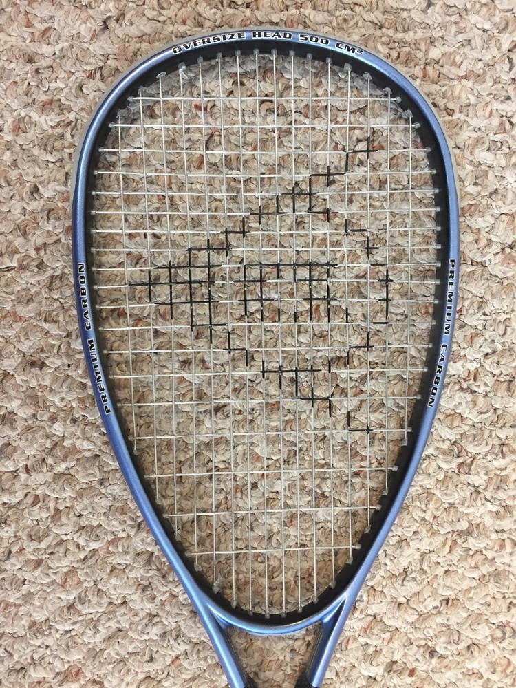 Dunlop Black Max Carbon 520 Squash Racket Oversize Head Advanced Control System