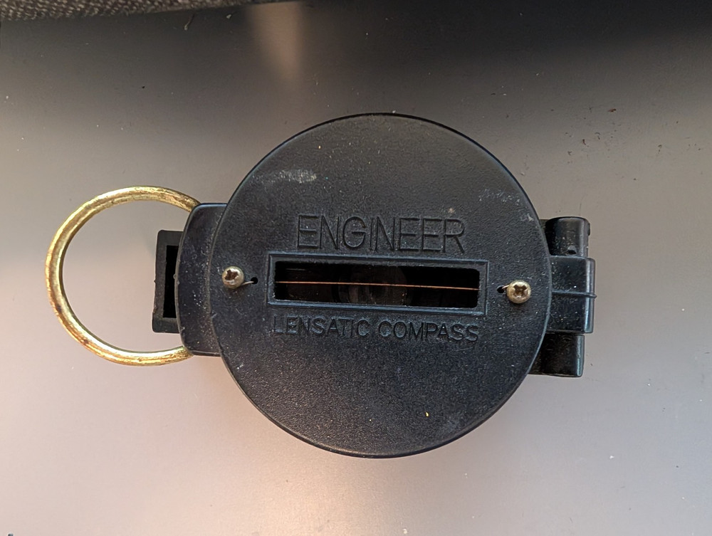 3 Used Lensatic Compasses