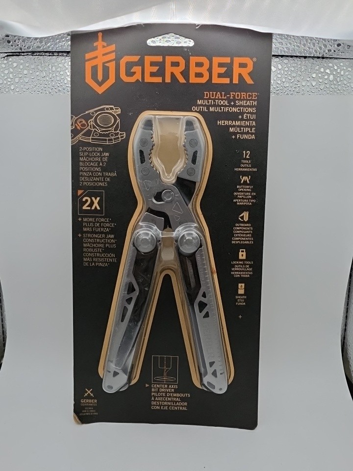 Dual Force Multi-Tool - Black/Silver + sheath 31-003586