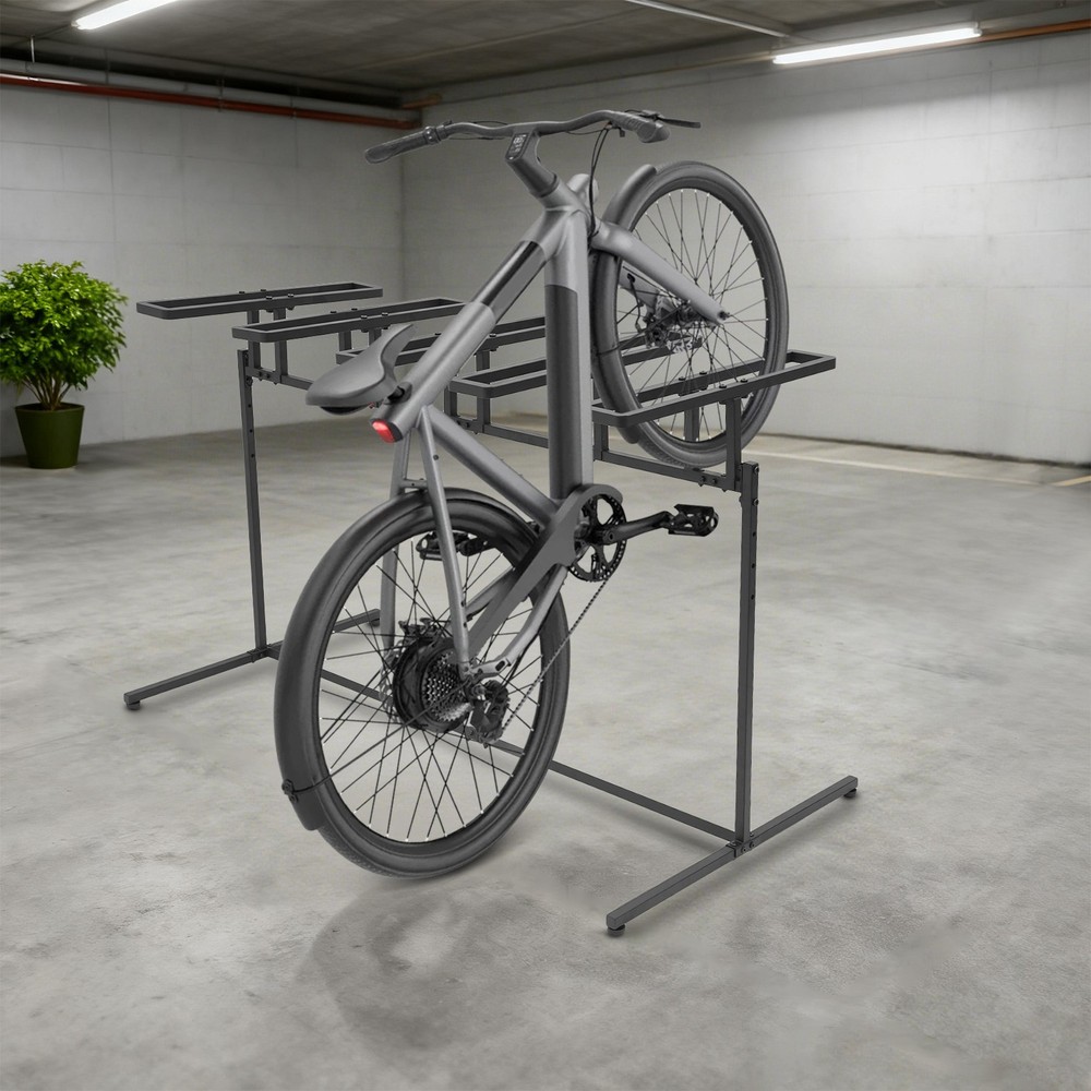 5 adjustable height bicycle bracket, metal bicycle storage and sorting rack